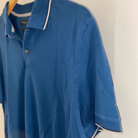 Banana Republic Luxury Touch Blue Polo shirt top - Picture 4 of 6